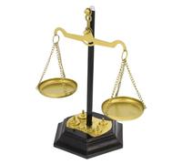 HOODANCOS Metal Balance Scale Ornament Desktop Decoration Symbol of Justice and Fairness Metal Scale Art Decor for Home Office Vintage-inspired Centerpiece for Lawyer Living Study Shelf