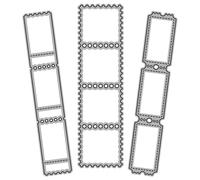 HOODANCOS Metal Carbon Steel Stamp Cutting Dies Set, DIY Metal Die Cuts Stencil for Scrapbooking and Card Making, Party Craft Cutting Dies for Embossing and Stamping Tools