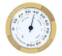 HOODANCOS Metal Mechanical Hygrometer for Cigar Boxes and Guitar Cases Adjustable High-precision Humidity Accurate Humidifier Accessory for Home and Instrument Humidity Control