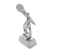 HOODANCOS Microphone Trophy for Singing Events with Unique Microphone Shape Versatile Music Award for Karaoke Parties and Speech Competitions Inspiring Recognition for Music Lovers and Djs
