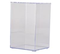 HOODANCOS Mini Acrylic Decorative Aquarium Fish Tank 13×12×19cm Small Betta Fish Cylinder Desktop Micro Landscape Tank for Home and Office