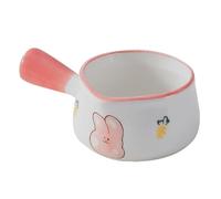 HOODANCOS Mini Ceramic Milk Pan with Handle Nonstick Small Pot Suitable for Kitchen Tableware Use