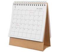 HOODANCOS Mini Desk Calendar Flip Stand-up Planner with Ink-resistant Thick Paper Small Space-saving Desktop Organizer for Home Office Daily Scheduling and Planning