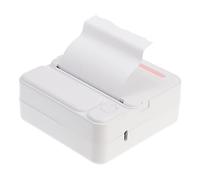 HOODANCOS Mini Pocket Wireless Label Printer for Students, Inkless Small Thermal Printing Machine with Wireless Connection, Portable Pink Printer with 5 Rolls for School and Home Use
