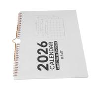 HOODANCOS Monthly Wall Calendar with Blank Blocks for Home School Business Versatile Yearly Planner for Academic and Professional Scheduling Lightweight White Hanging Wall Planner