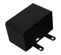 HOODANCOS Motorcycle Battery Box Metal Compact Design Black Iron Sturdy Storage Case with Harsh Environment Resistance for Off-road Vehicle Atv