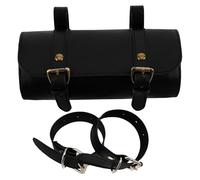 HOODANCOS Motorcycle Handlebar Tool Bag PU Hard Shell Mini Saddlebag for Scooter Mountain Bike Compact Storage Pouch for Essentials