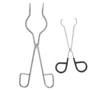HOODANCOS Moxa Stick Applicator Tool 2pcs with Carbon Steel Heat Resistant Clamps for Moxibustion Therapy Practice, Portable Mini Metal Tongs for Moxa Roll Handling