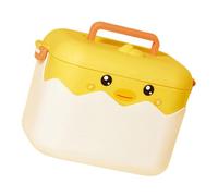 HOODANCOS Multi-Function Household Medicine Box with Pills Organizer Large Capacity Portable Medicine Container for Daily Use Family Emergency Storage Yellow