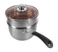 HOODANCOS Multi-Purpose Cooking Pot with Steamer Insert with Ergonomic Handle Stainless Steel Saucepan Easy to Clean for Boiling Soup and Steaming Vegetables for Home Kitchen