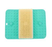 HOODANCOS Multifunctional Shower Foot Scrubber Mat with TPR Soft Bristles and Non-Slip Suction Cups, Foot Massager Pad for Dead Skin Exfoliation and Acupoint Massage, Green Anti-Slip Bath