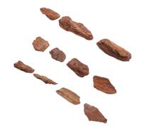 HOODANCOS Natural Dry Pine Bark Miniature Diorama Materials Realistic Coastal Rock Formation Model Supplies for Fairy Garden Micro Landscape Scenery Educational and Functional Micro Scale