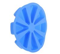 HOODANCOS Nonstick Silicone Baking Mould Cavity Triangle Design Foldable Cake Pan for Scones Muffins Cupcakes Kitchen Tool Blue