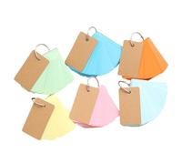 HOODANCOS Notepads Refillable Paper Notebooks 6pcs Loose-leaf Memo Pads Portable with Binder Design in Assorted Colours Easy to Use Random Color for Stationary and Study Cards