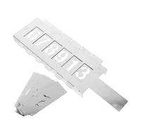 HOODANCOS Number Painting Template Number Stencils for Painting for Crafters Silver Iron Professional Finish Precision Accuracy Creative Design Unique Letter Arrangement Lettering