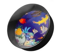 HOODANCOS Ocean Sound Drum Wave Bead Percussion Instrument with Shell Authentic Ocean Wave Sounds for Home School Birthday Party Favor