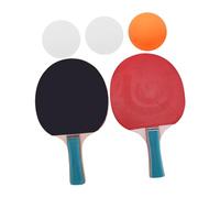 HOODANCOS Outdoor Table Tennis Paddle Lightweight Widened Surface Rackets with Balls for Adults Sports Equipment for Hand-eye Coordination and Family Fun