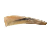 HOODANCOS Ox Horn Hair Massage Comb for Women with Smooth Handle and Comfortable Grip, Unique Decorative Design for Home Use, Genuine Buffalo Chewing Material Scalp Massager Comb