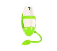 HOODANCOS Parakeet Cuttlefish Bone Set with Rack Holder - 3pcs Bird Chewing for Budgies and Parrots, Includes 1 Food Rack and 2 Cuttlefish Bones for Calcium Supplement and Cage Hanging