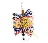 HOODANCOS Parrot Chewing Hanging Foraging Pendant Practical Bird Cage Lightweight Wear-resistant Suitable for Parrots African Grey Budgies Conures Random Color