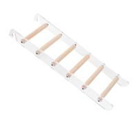 HOODANCOS Parrot Hanging Ladder Cage Perch for Birds and Hamsters Small Pet Climbing Space-saving Exercise Bridge for Parakeets Conures and Small Pets