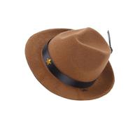 HOODANCOS Pet Dog and Cat Wear-resistant Five-point Star Cowboy Hat, Delicate Polyester Puppy and Kitten Decorative Hat Accessory for Outdoor and Party Use