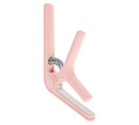 HOODANCOS Pink Guitar Capo for Classical Acoustic Electric Guitars and Ukulele Anti-slip Silicone Clamp Plastic Clip Accessory Easy to Install