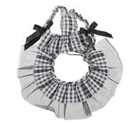 HOODANCOS Plaid Dog Dress for Small Dogs and Cats Breathable Soft Bowknot Pet Party Outfit Easy Wear Checkered Puppy Apparel for Weddings Birthdays Spring Celebrations and Dinner Events
