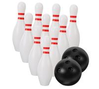 HOODANCOS Plastic Bowling Set for Ages with Large Balls and Pins Educational for Hand-eye Coordination Outdoor and Indoor Bowling Game to Develop Math Strategy and Logic Skills