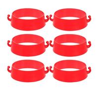 HOODANCOS Plastic Chain Connector Ring Traffic Cone Connectors Red 6pcs Wearresistant for Road Caution Cones and Construction