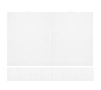 HOODANCOS Plastic Mesh Canvas Sheets 13.2x10.24in for Embroidery 10pcs White with Smooth Burr-Free Surface, Pe Material Reduces Snagging for DIY Embroidery and Classroom Teaching