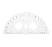 HOODANCOS Plastic Protractor 180 Degrees Half Circle Angle Measurement Tool 9.6 Inch Math Stationery for Students Teachers Architects Drawing