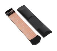 HOODANCOS Pocket Guitar Practice Neck - Portable Fret Training Tool Wear-Resistant Material Compact 10.4 X 2.2 X 1.2 in Design for-The-Go and Learning Different Music Styles