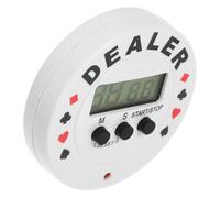 HOODANCOS Poker Dealer Button Timer with Countdown Clock for Card Game Sessions and Party Time Management Portable and Sturdy