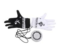 HOODANCOS Portable Electric Music Gloves with Fingertip Speakers Instrument Sounds Rhythms Demo Songs Speaker for Live Play and Hand Exercise for Music Enthusiasts and Keyboard Players