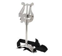 HOODANCOS Portable Euphonium Music Score Stand Silver Stable Sheet Music Holder for Performance and Practice