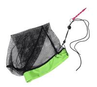 HOODANCOS Portable Foldable Nylon Fishing Basket Bag with Invisible Mesh and Ground Anchor Safe Fish Keeper for Freshwater and Saltwater Angling Compact Drawstring Net Cage for Outdoor