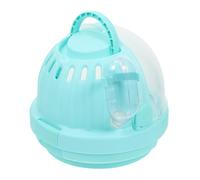 HOODANCOS Portable Hedgehog Travel Carrier Cage with Cushion and Ventilated Air Lightweight Hamster Pet Cage for Outdoor Use with Water Bottle Holder and Comfortable Handle for Easy