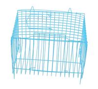 HOODANCOS Portable Metal Bird Cage for Small Pets Secure Wire Carrier with Spacious Interior for Comfortable Travel Stable Parrot Habitat with Easy Carry Design for Bird Breeding and Outdoor