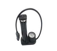 HOODANCOS Portable Mini Bike Foot Pedal Air Pump with High-pressure Barometer Metal Tire Inflator for Bicycle and Household Use Multi-purpose Compact Foot Pump in Black