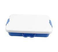 HOODANCOS Portable Plastic Sandbox with Cover Handheld Craft Storage Box for Sturdy Small Sand Tray with Lid for Indoor Outdoor Organization