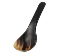 HOODANCOS Practical Ox Horn Soup Scoop Handcrafted Spoon for Home and Restaurant Use Simple Stylish Design Random Color for Serving Soup Tea Coffee and More Random Color