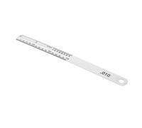HOODANCOS Precision Guitar Fret Installation Ruler Steel Action Gauge for String Height Bridge Measurement Professional Luthier Tool for Fret Repair and Fingerboard Protection
