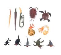 HOODANCOS Prehistoric Sea Animal Model Realistic Creature Figurines for Educational Natural Science Cognitive Mini Imitated Ocean Creatures for Home Decor and Early Learning
