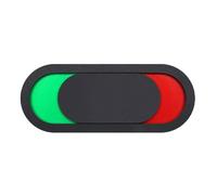 HOODANCOS Privacy Slider Door Sign Acrylic Occupied/Vacant Indicator｜Bathroom & Office Use｜Red/Green Frosted Acrylic Privacy Sign for Toilet/Conference Room/Hotel｜Self-Adhesive Installation