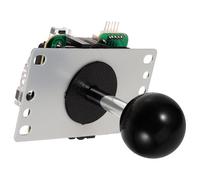 HOODANCOS Professional Arcade Game Stick Joystick Replacement Controller 5-Pin Circuit Board Black One-Handed Game Accessory Compatible with Arcade Kit and Simulator Controls