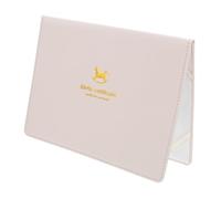 HOODANCOS PU Birth Certificate Protector Sleeve with Carousel Pattern Lightweight Document Holder for Certificates Medical Records Travel Papers Compact Newborn Keepsake Wallet for Easy