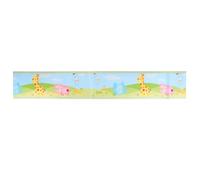 HOODANCOS PVC Self-Adhesive Wall Decals for Bedroom and Bathroom, Cartoon Animal Baseboard Stickers with Easy to Apply Sturdy PVC Material, Creative Design Featuring Elephant, Giraffe,