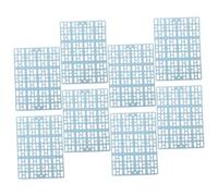 HOODANCOS Rabbit Mat Wear-Resistant Plastic Foot Pads for Cage 8Pcs Sky-Blue Hamster Bunny Floor Mats Cuttable Spliceable Small Animal Housing