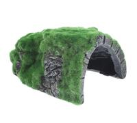 HOODANCOS Realistic Resin Reptile Cave Hideout for Tortoises and Lizards Terrarium Decor with Fine Details Safe Shelter for Bearded Dragons Snakes Frogs and Small Climbing Pets